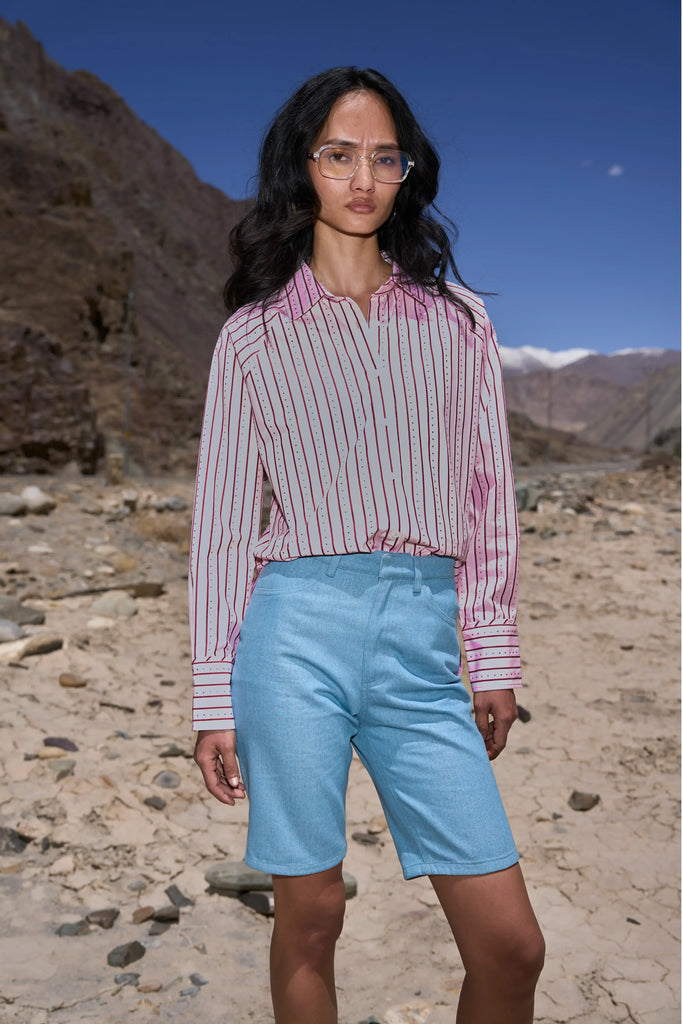 SHIMMER DENIM SHORTS dash and dot