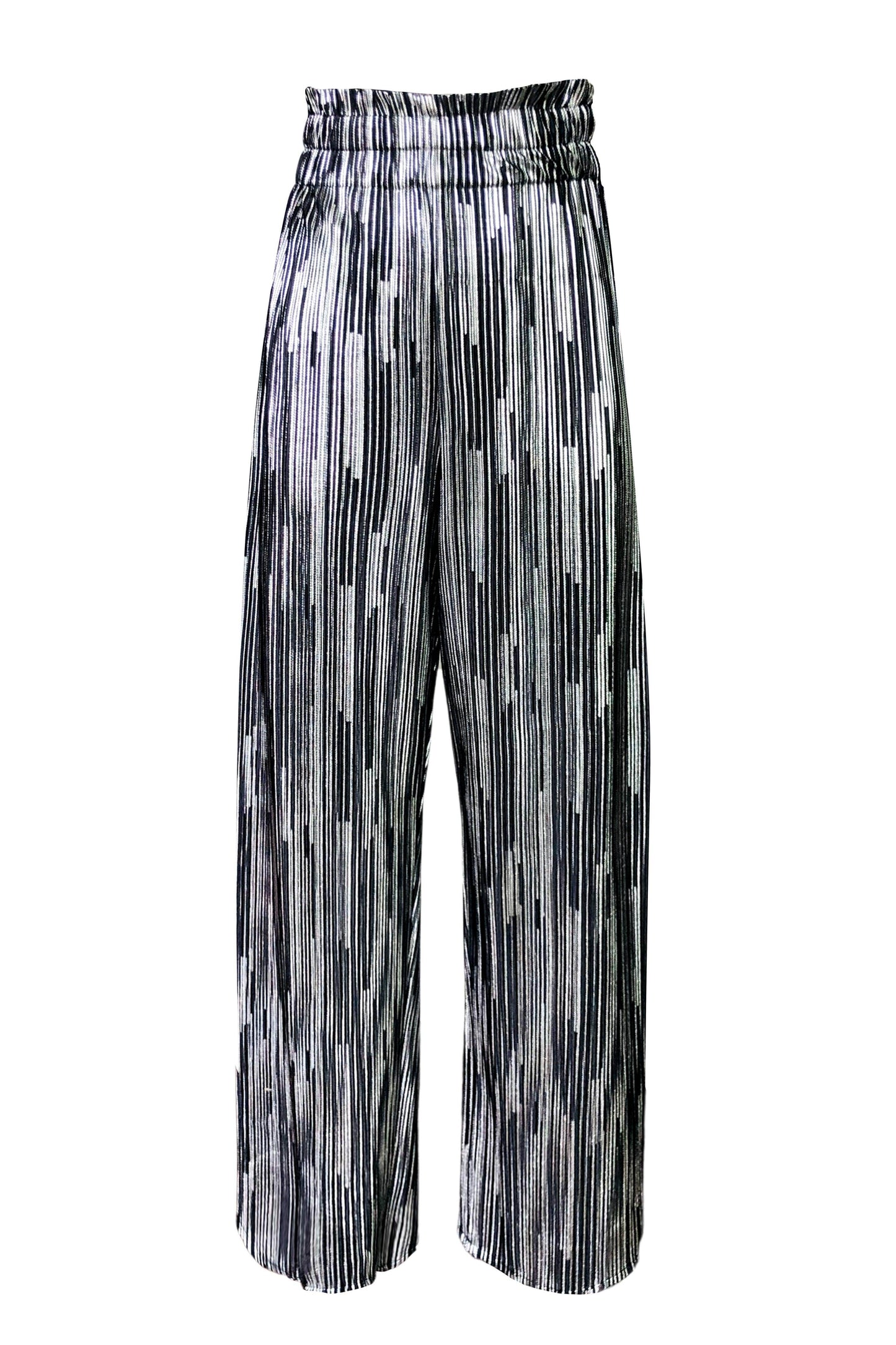 FOIL PLEATED PANT - dash and dot