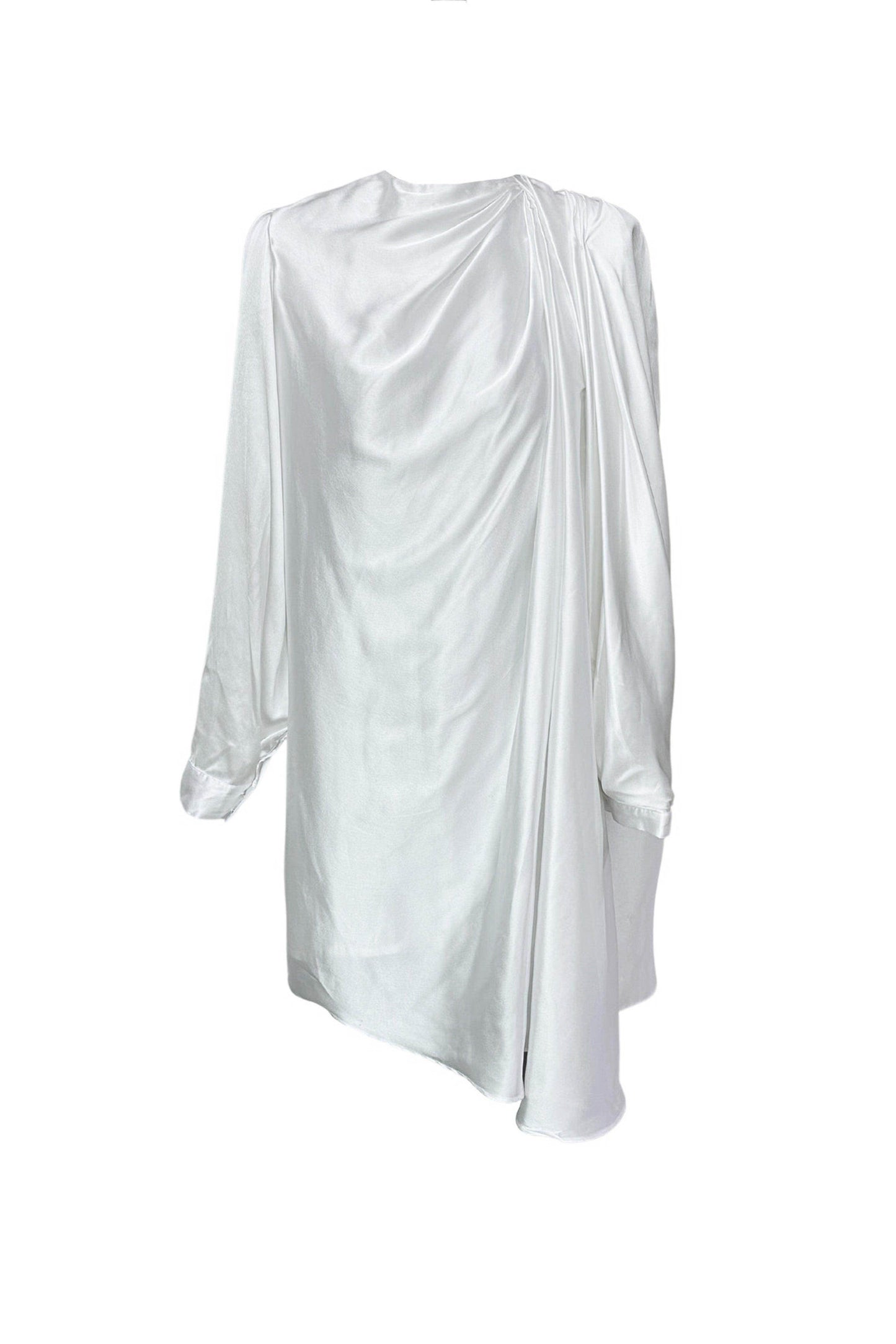 IVORY SATIN MIDI - dash and dot