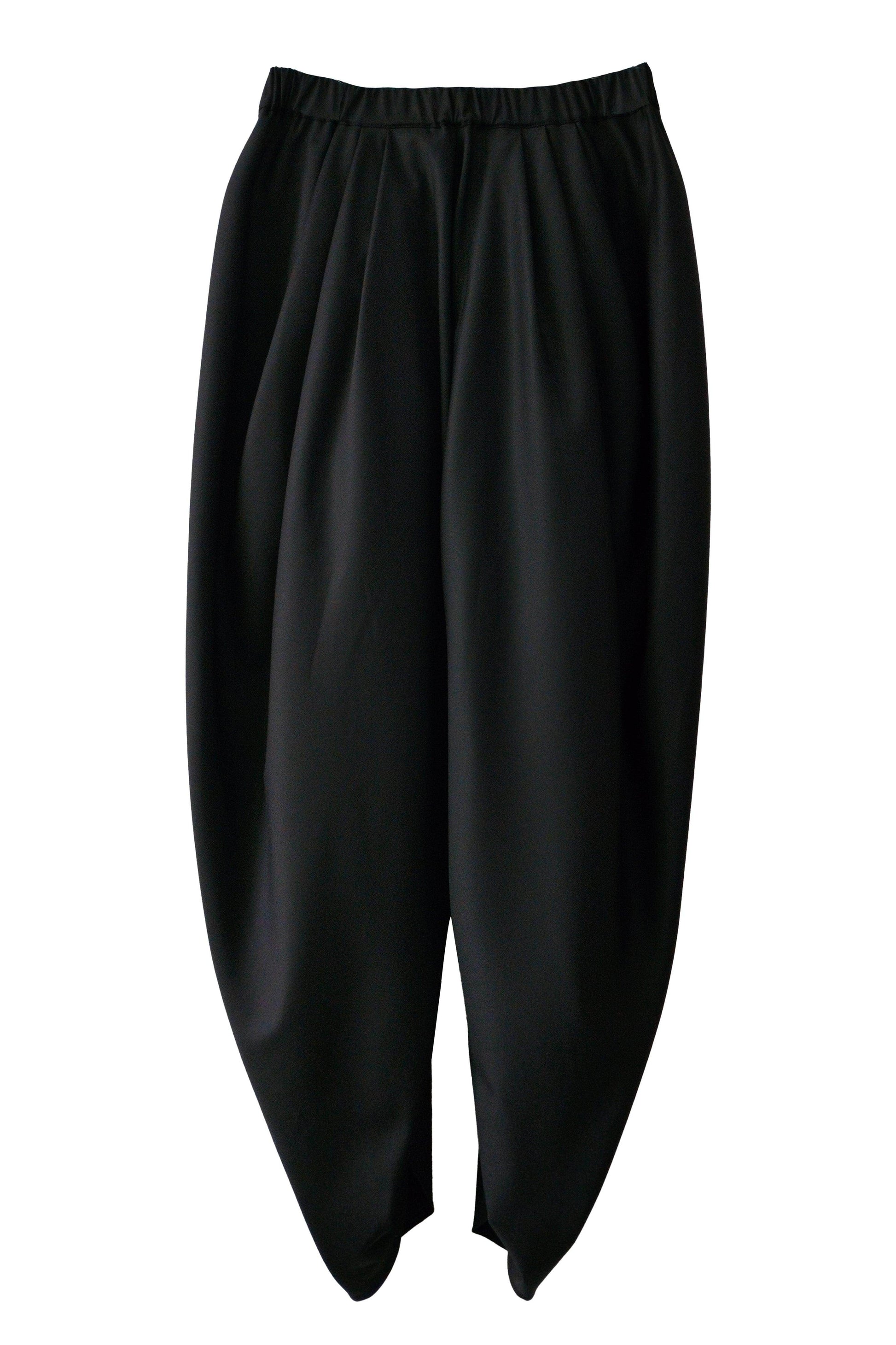 BLACK COWL PANTS - dash and dot