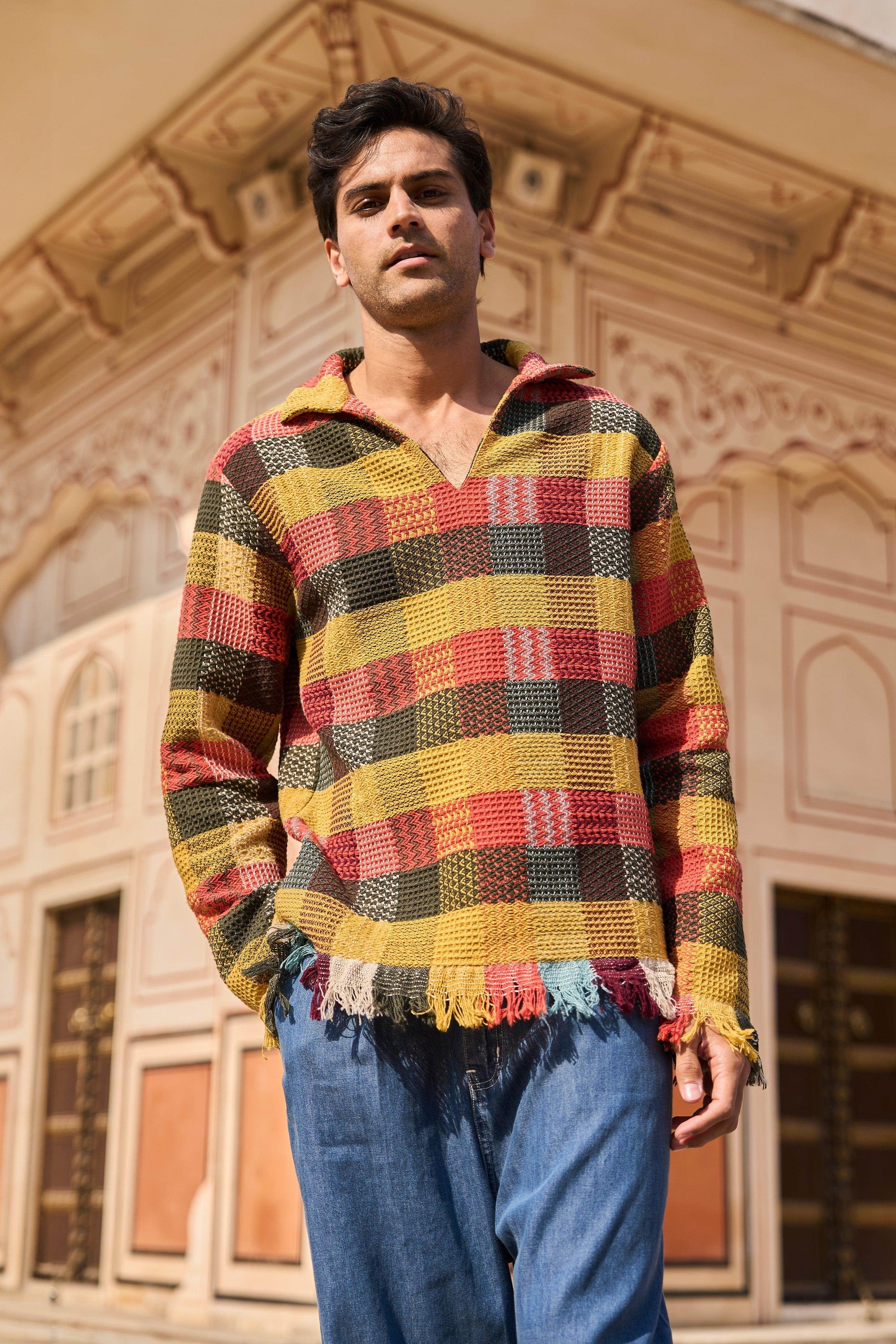 CHECK POPOVER SHIRT - dash and dot