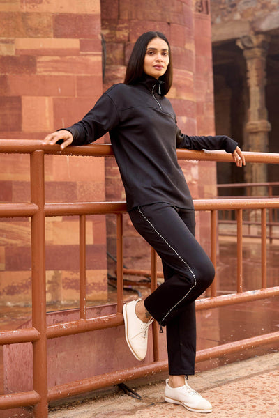 CRYSTAL SIDE ZIP PANT - dash and dot