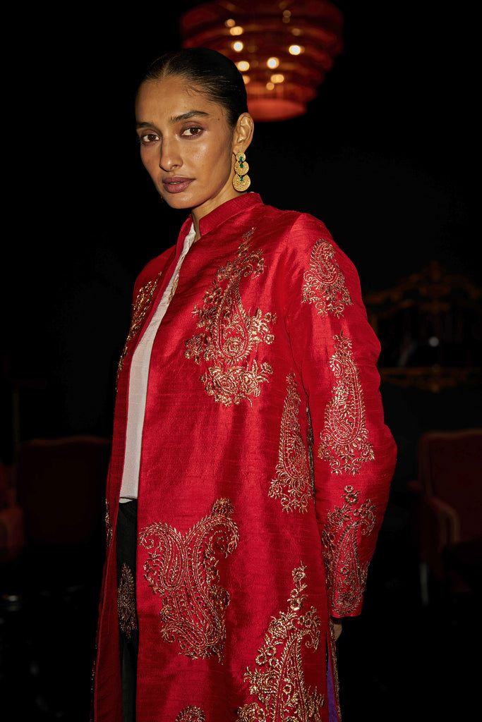 EMBROIDERED PAISLEY JACKET dash and dot