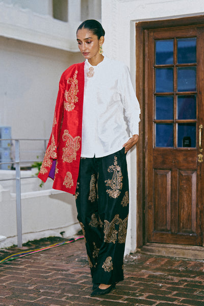 EMBROIDERED PAISLEY SHIRT