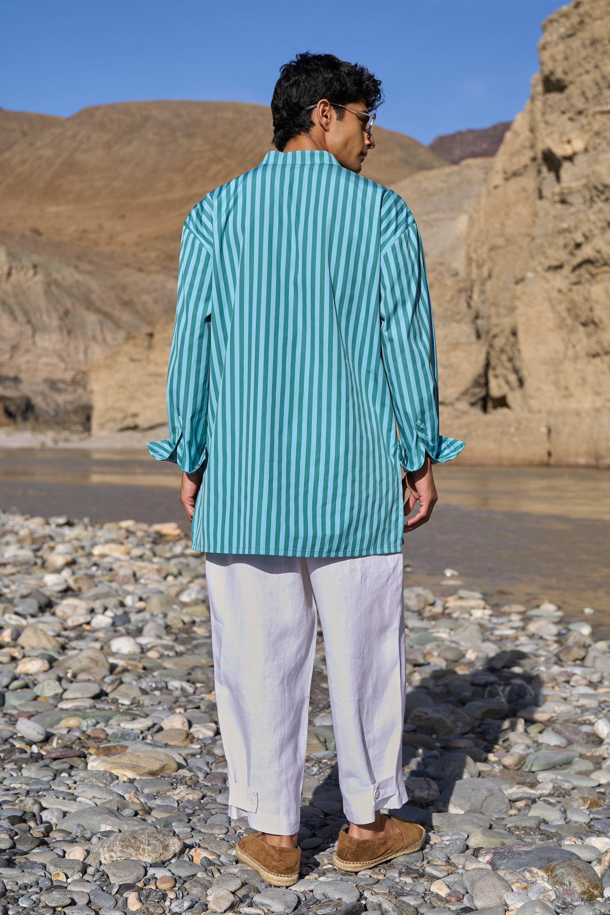 ADJUSTABLE CUFF LINEN PANT - dash and dot