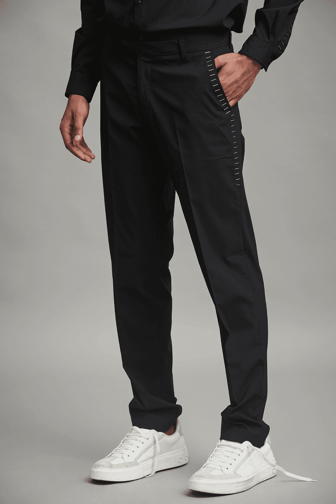 BLACK STAPLE CO-ORD SET - dash and dot dash and dot