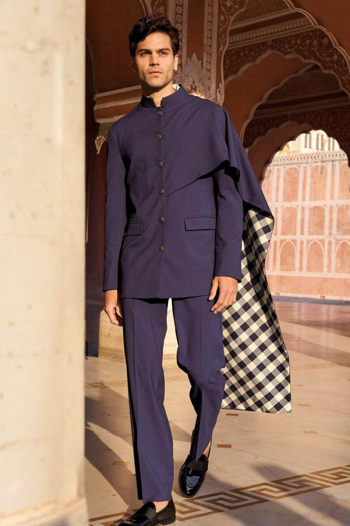 DRAPED PANEL SUIT - dash and dot dash and dot