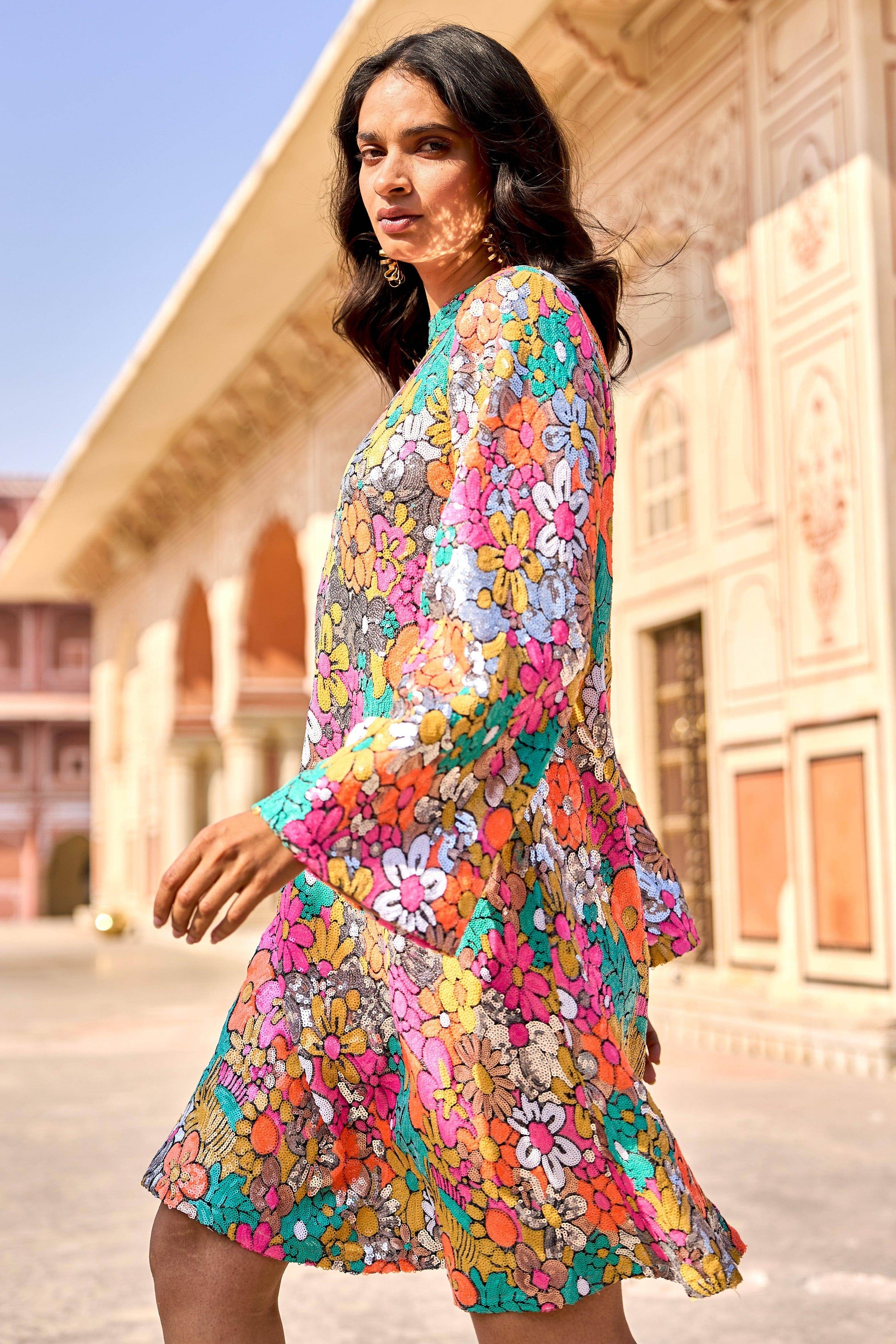 SEQUIN FLORAL MINI - dash and dot