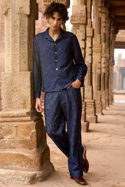 DENIM PATTERNED PANT - dash and dot