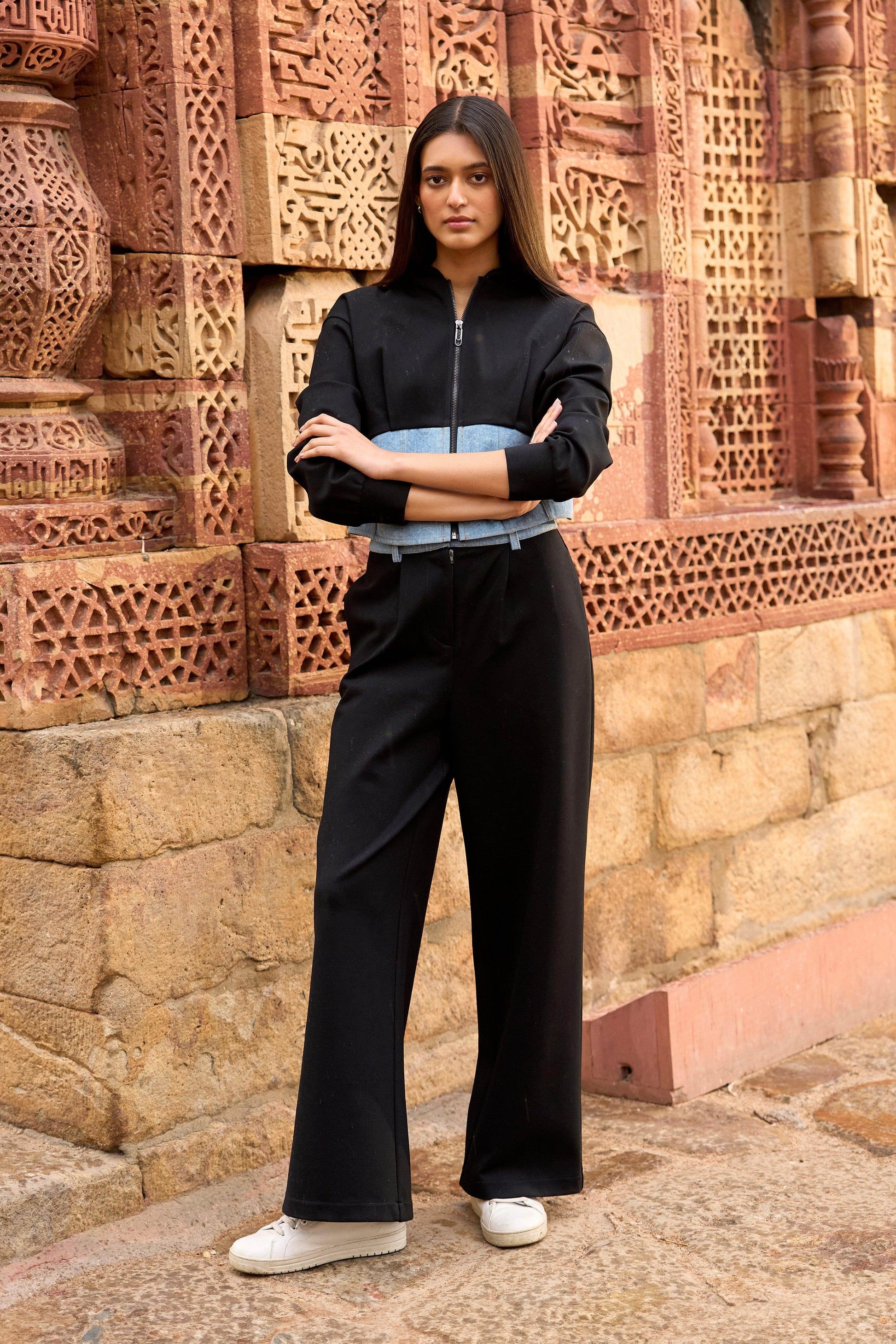 DENIM WAIST JOGGER - dash and dot