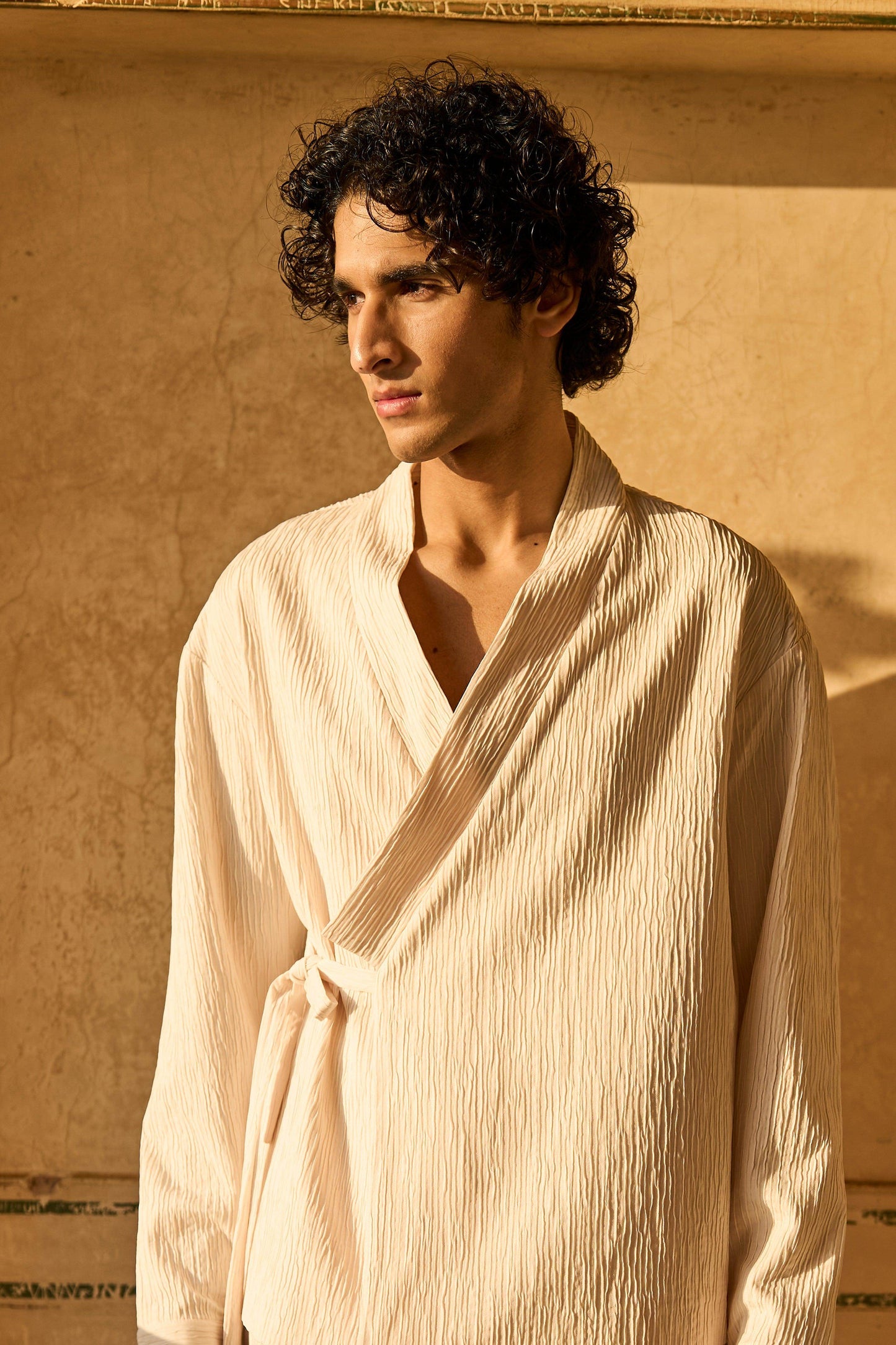 SIDE TIE TEXTURED SET - dash and dot