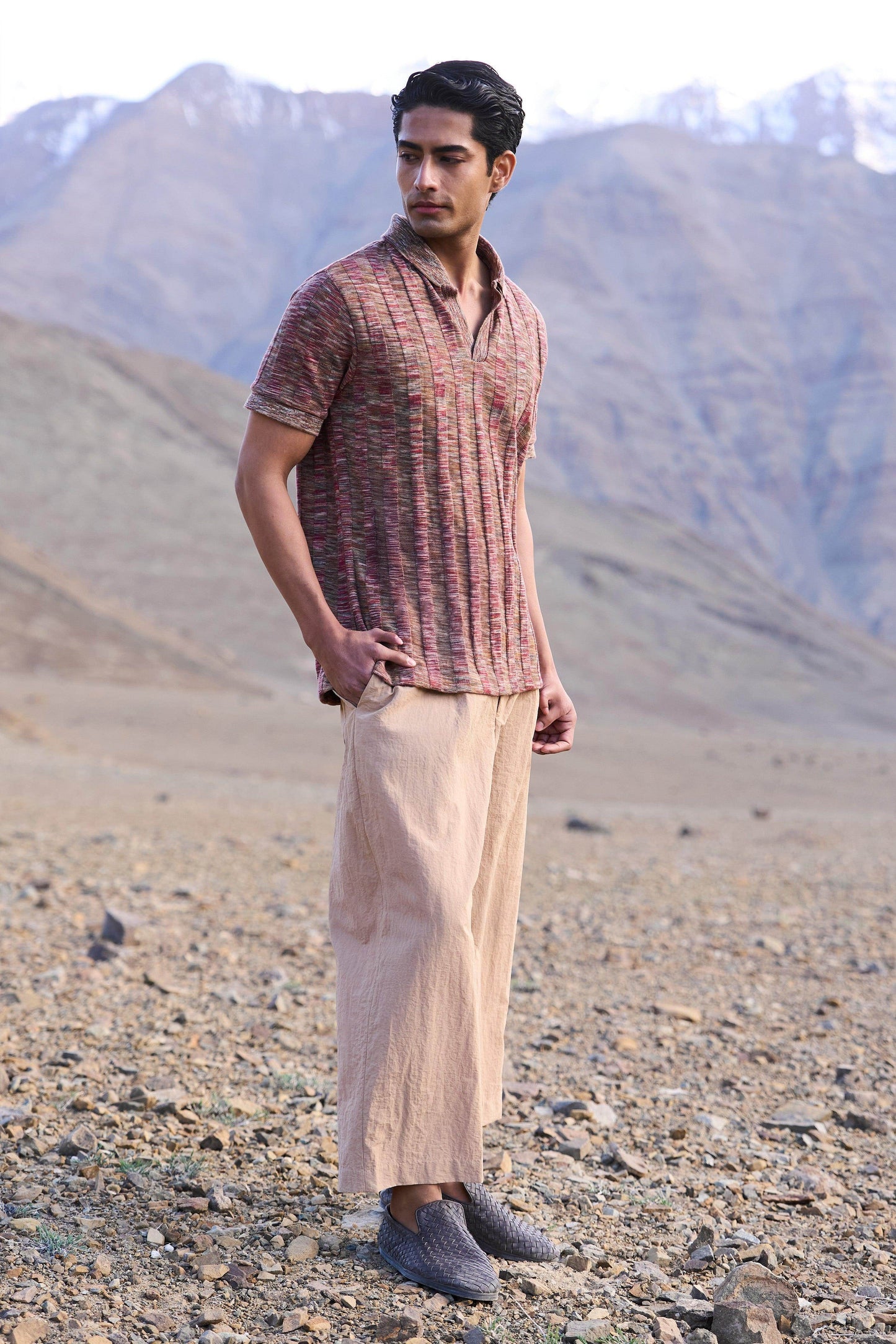 KHAKI POPLIN PANT - dash and dot