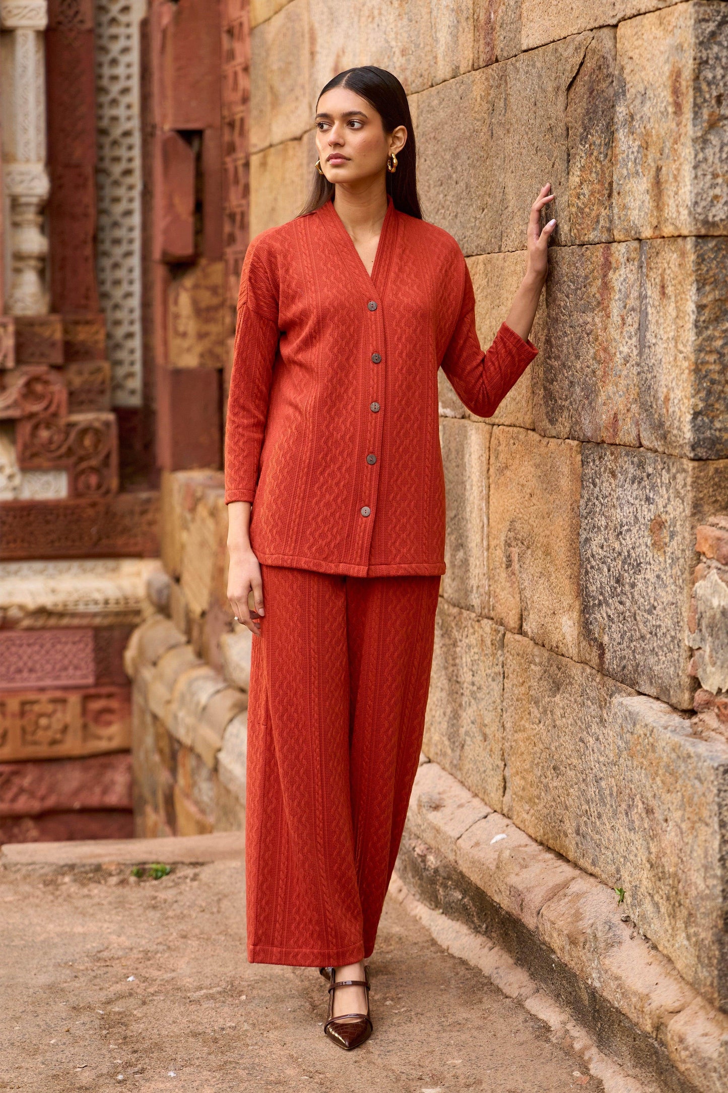 RUST KNIT PANT - dash and dot