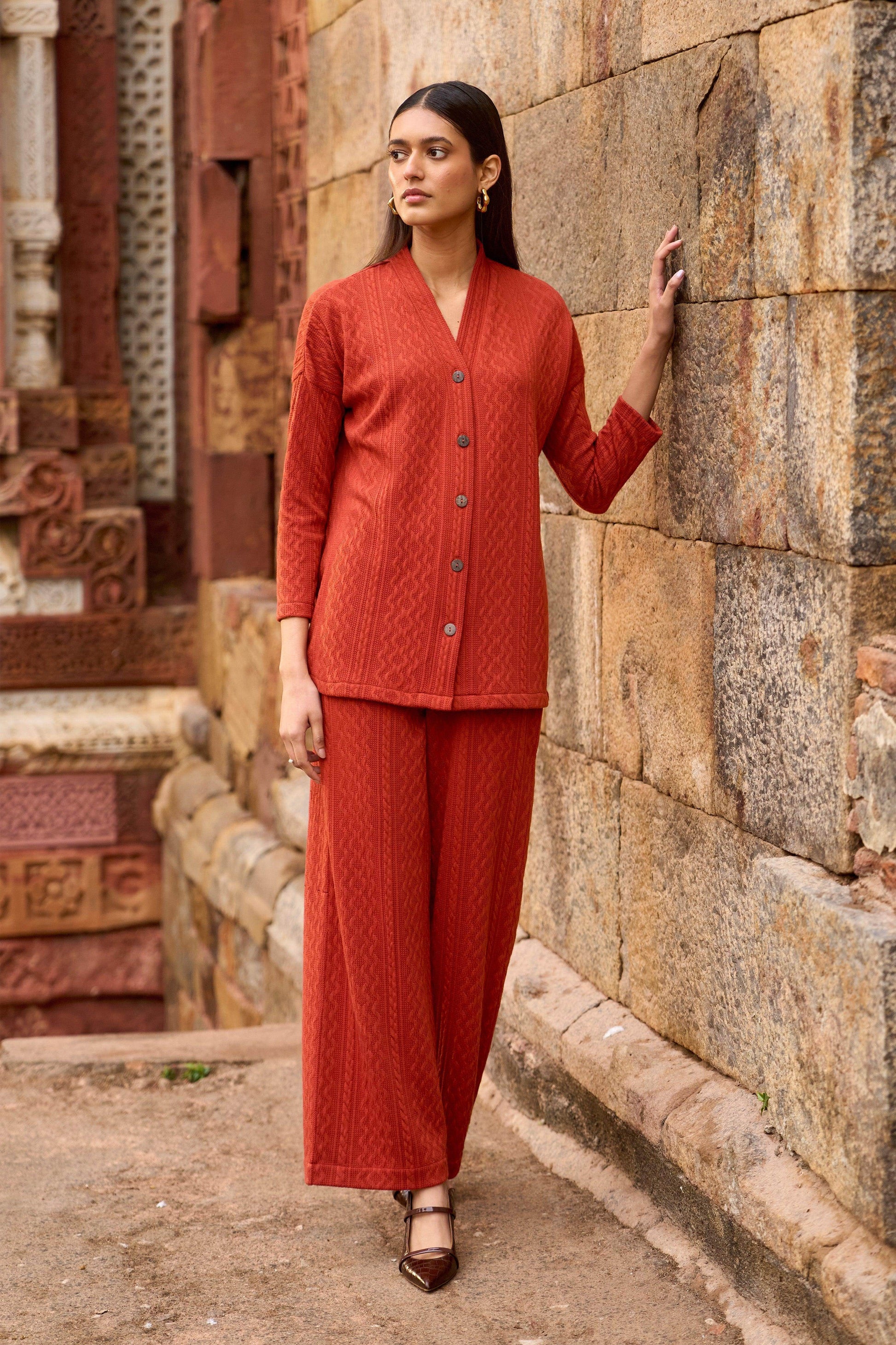 RUST KNIT PANT - dash and dot