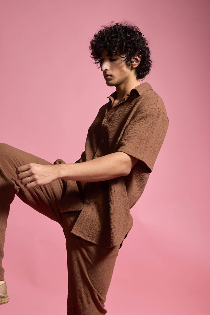 CRINKLE COTTON PANT SET - dash and dot dash and dot