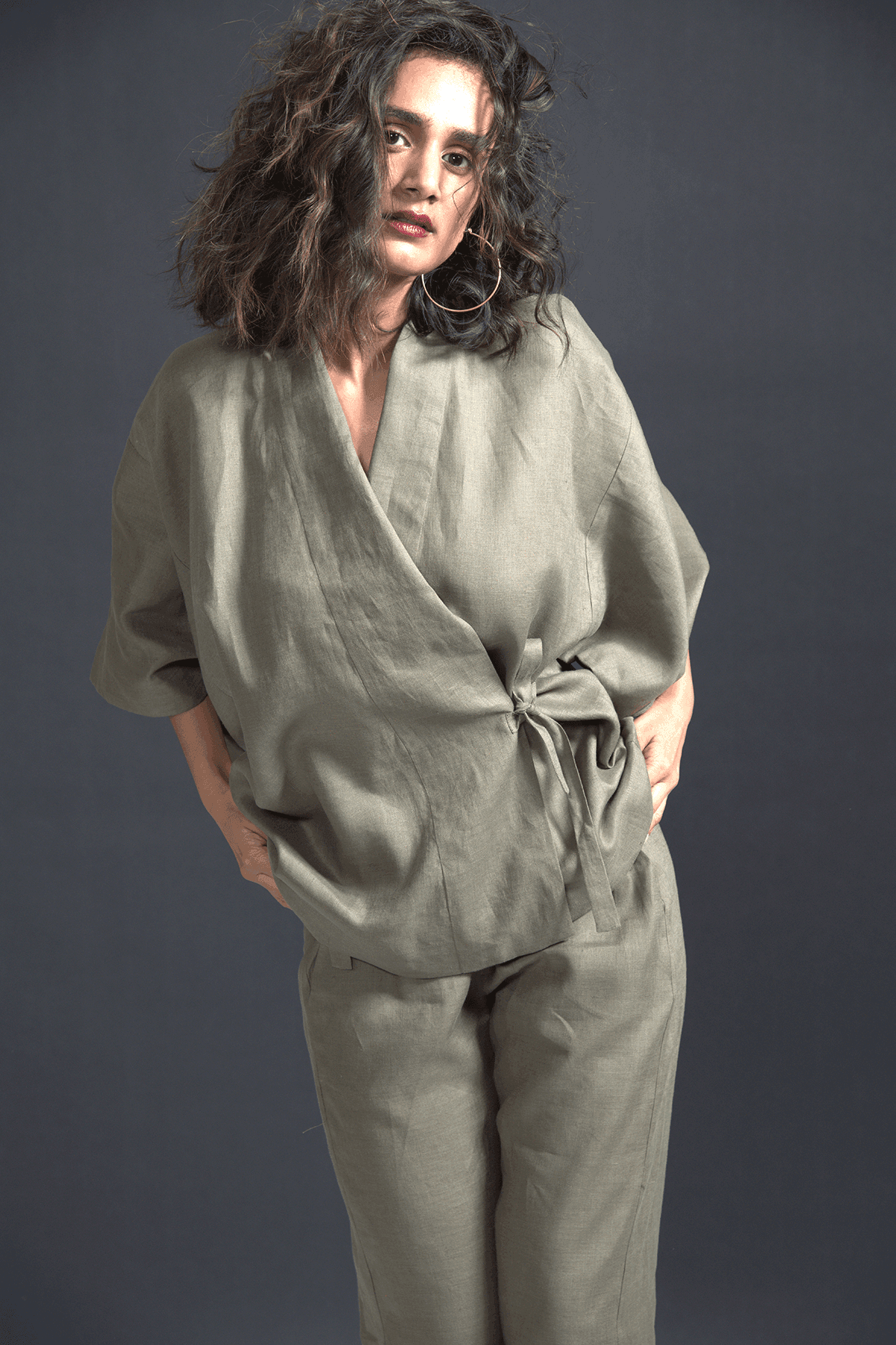 LINEN JOGGER PANT - dash and dot