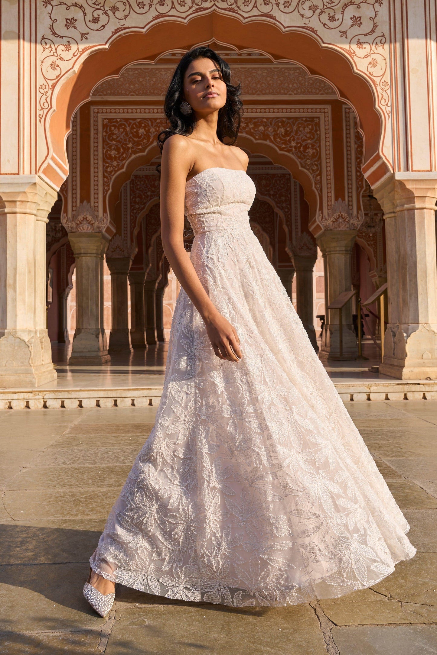 PEARL AND BEAD GOWN - dash and dot