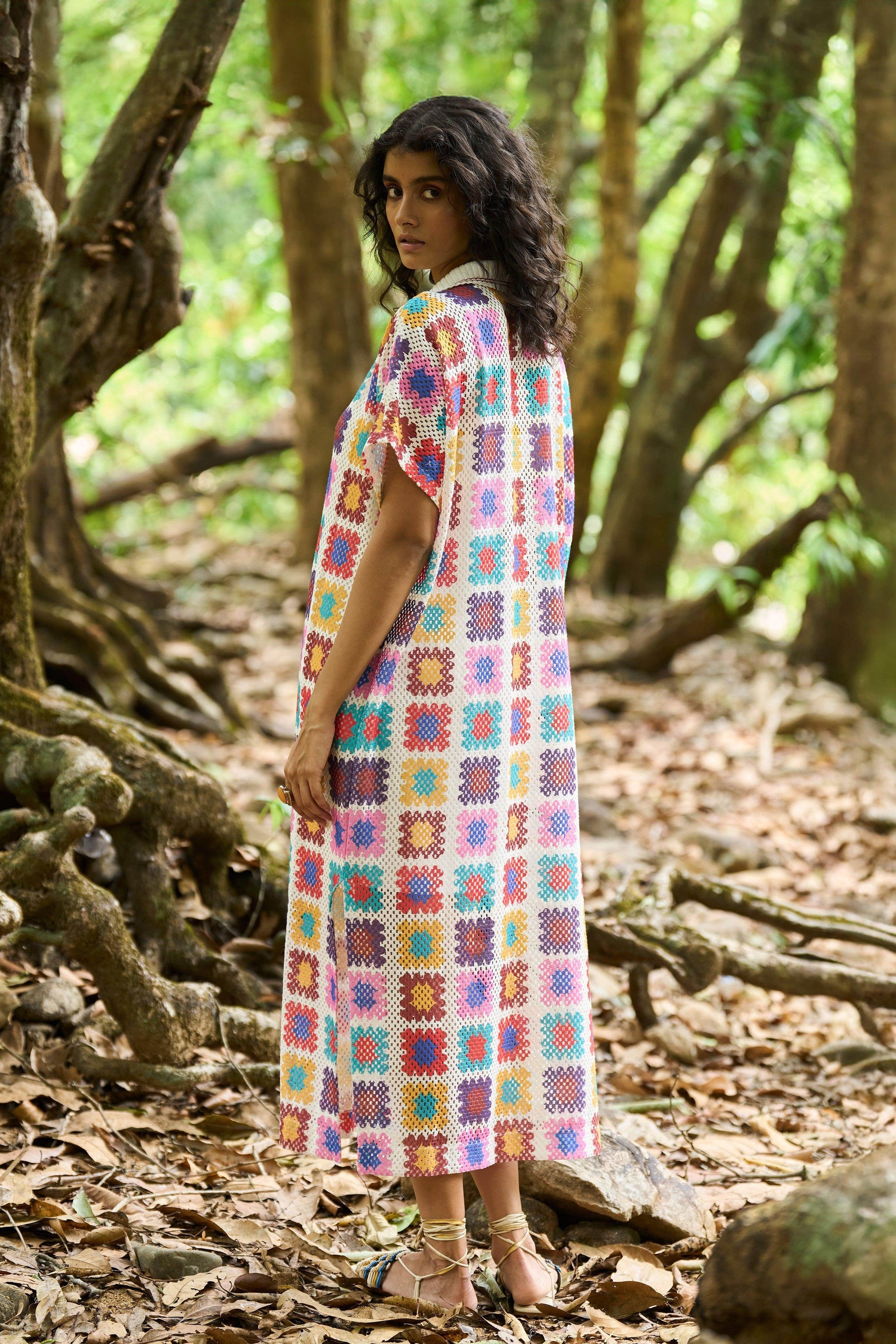 CROCHET PRINT MIDI - dash and dot