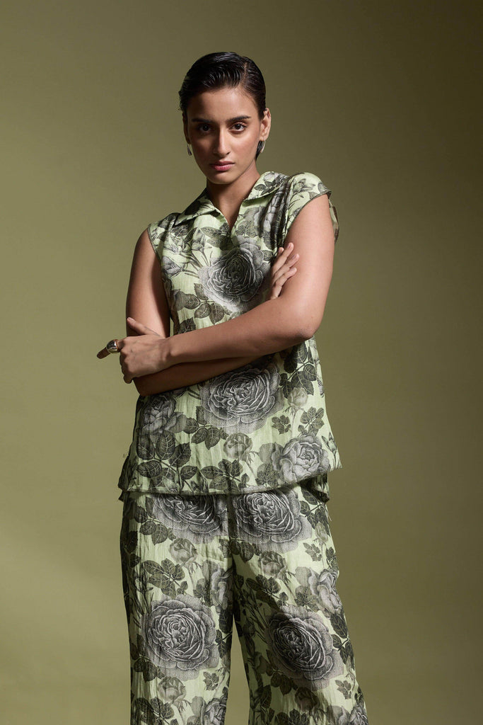 FLORAL LINEN PANT - dash and dot dash and dot