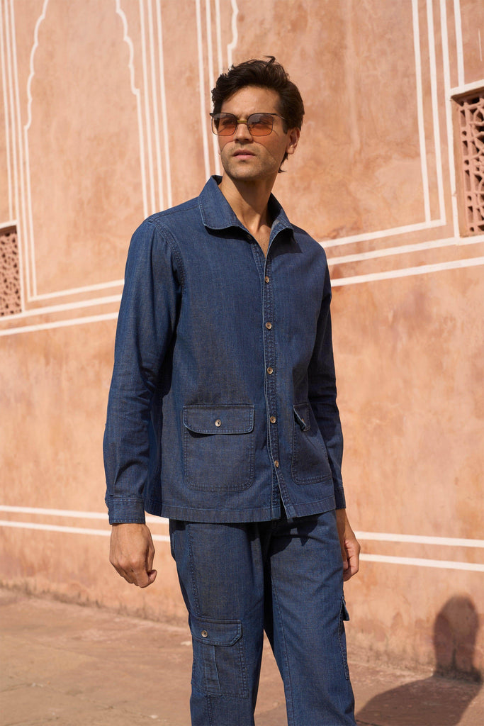 DENIM SHIRT - dash and dot dash and dot