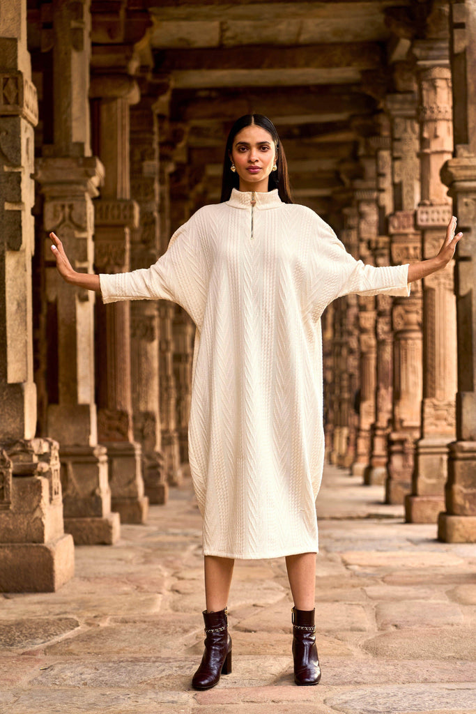 IVORY KNIT MIDI - dash and dot dash and dot