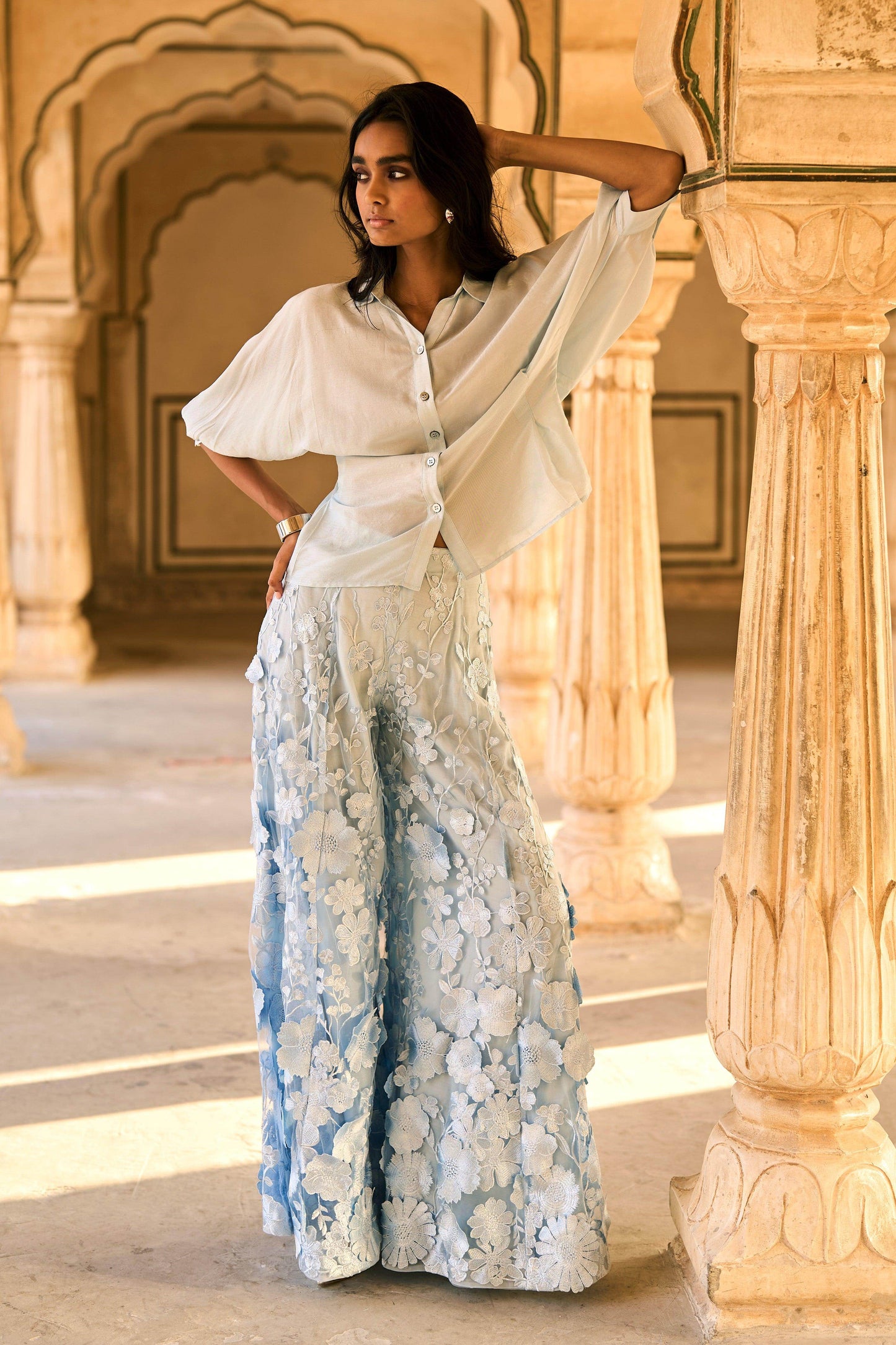 SHIRT AND LACE PANT SET - dash and dot