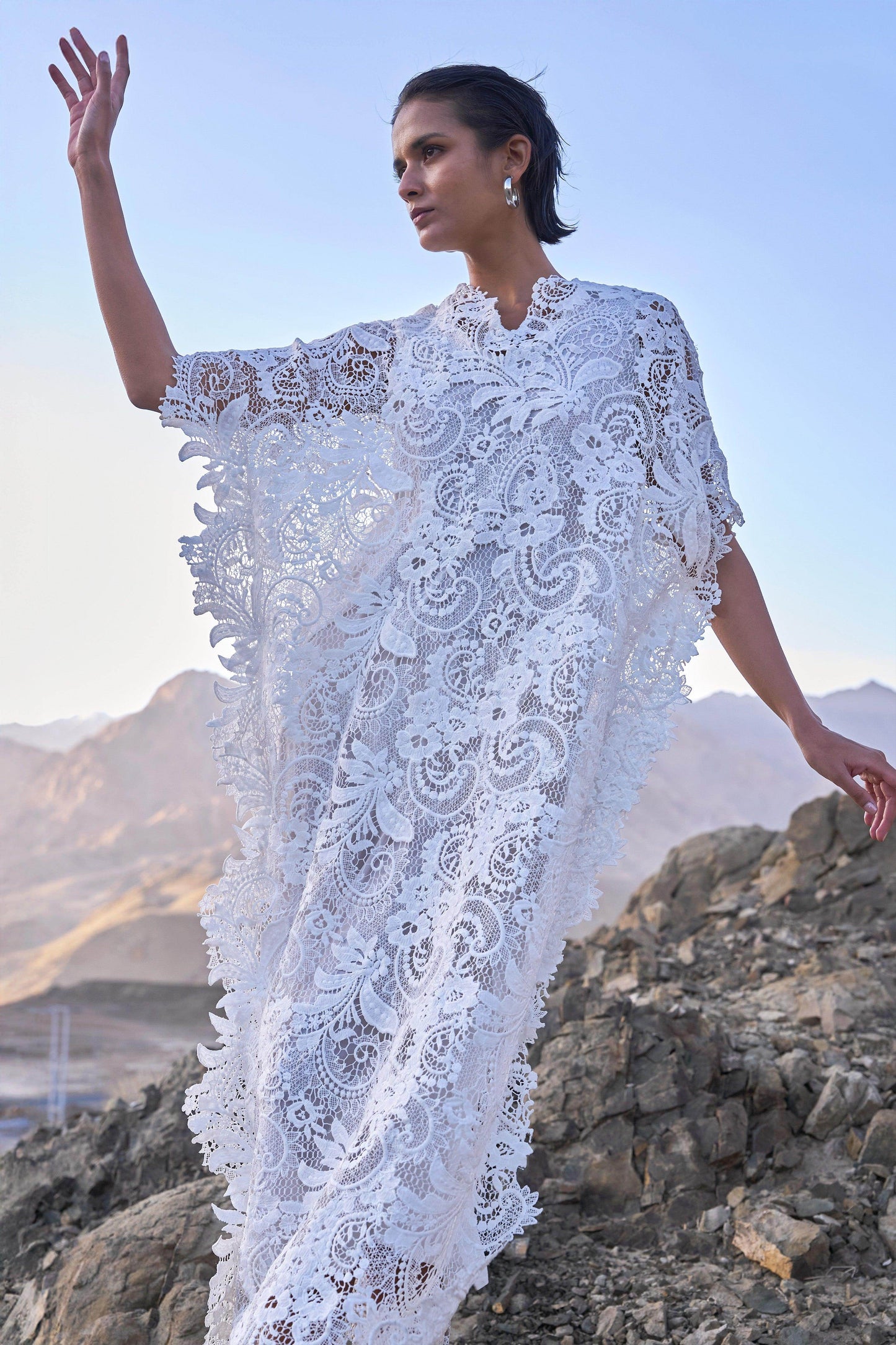 LACE KAFTAN DRESS - dash and dot