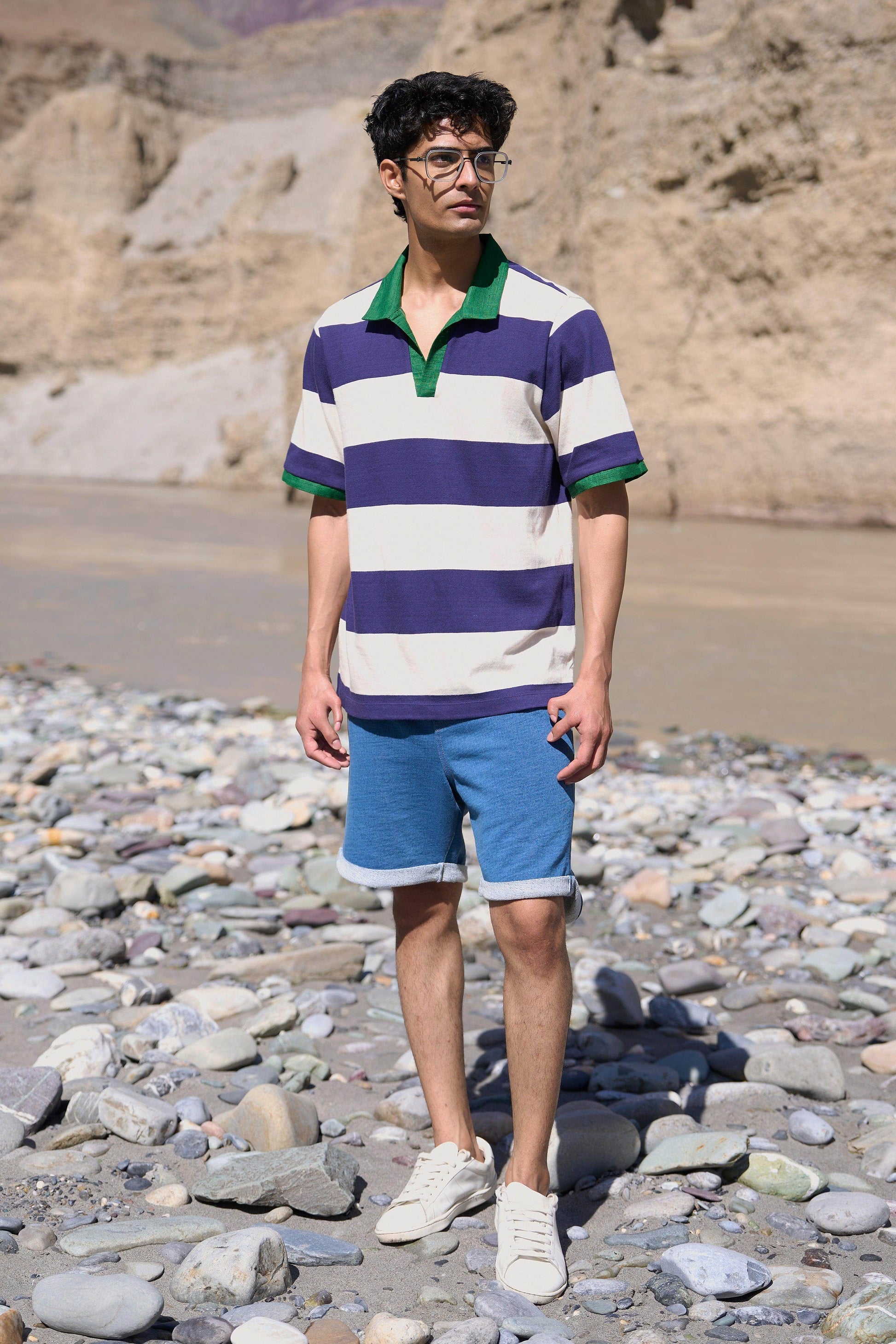 STRIPED POLO - dash and dot