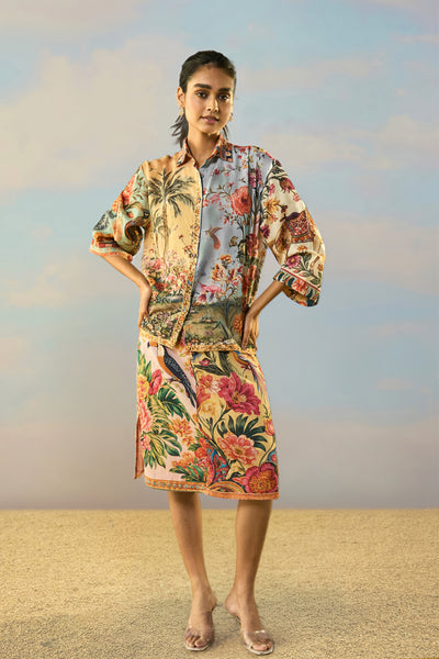 COASTAL PRINT SKIRT