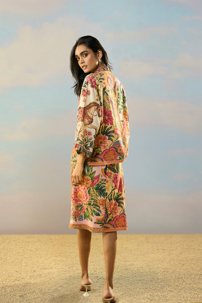COASTAL PRINT SHIRT & SKIRT SET dash and dot
