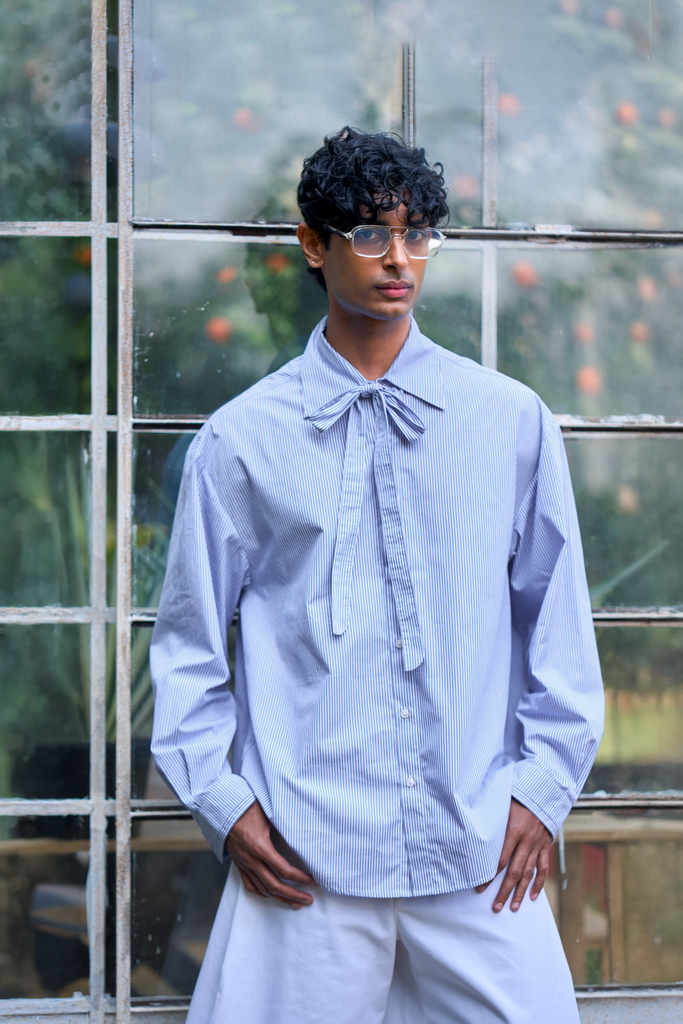 NECK TIE PINSTRIPE SHIRT dash and dot