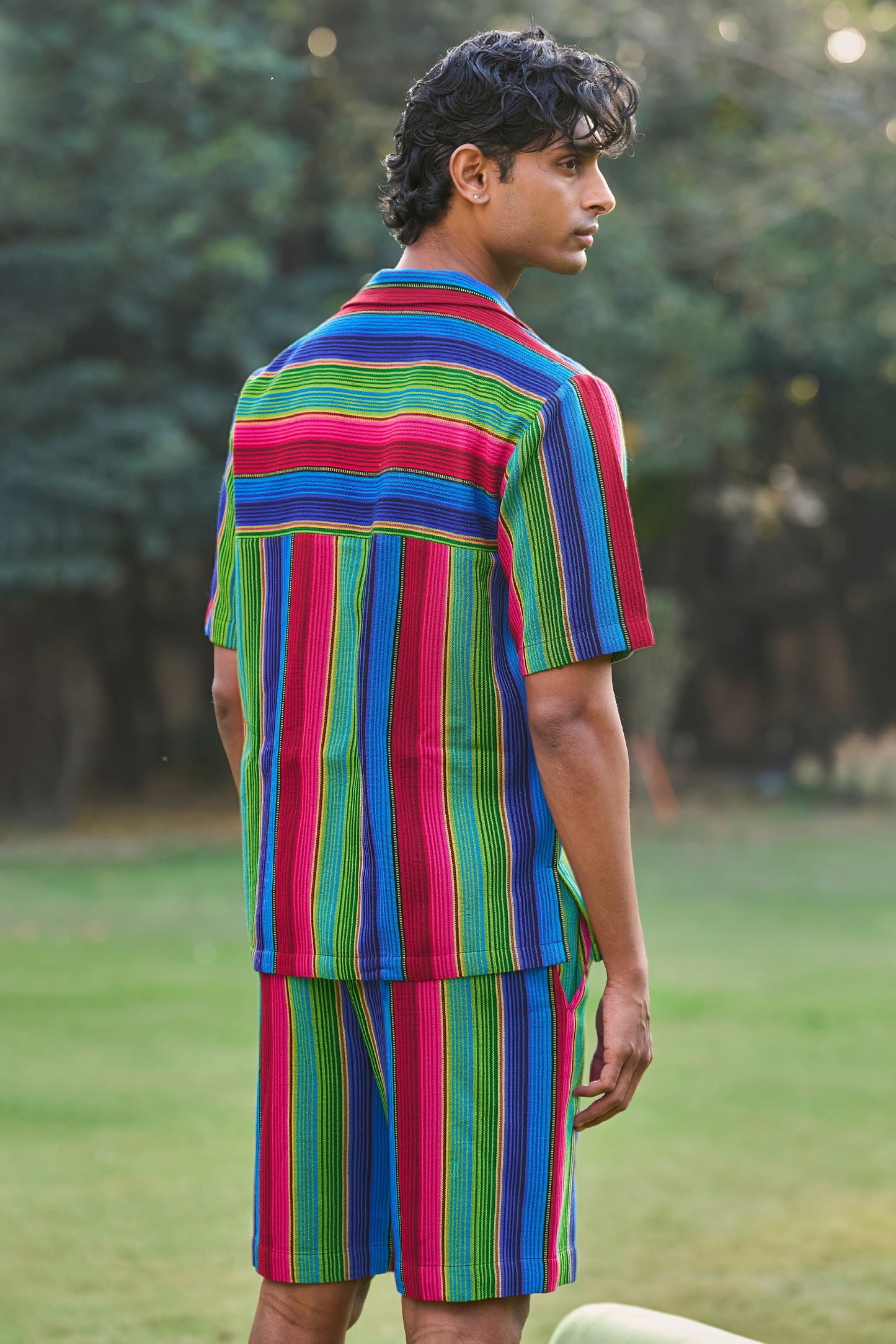 SERAPE STRIPE SHORTS SET