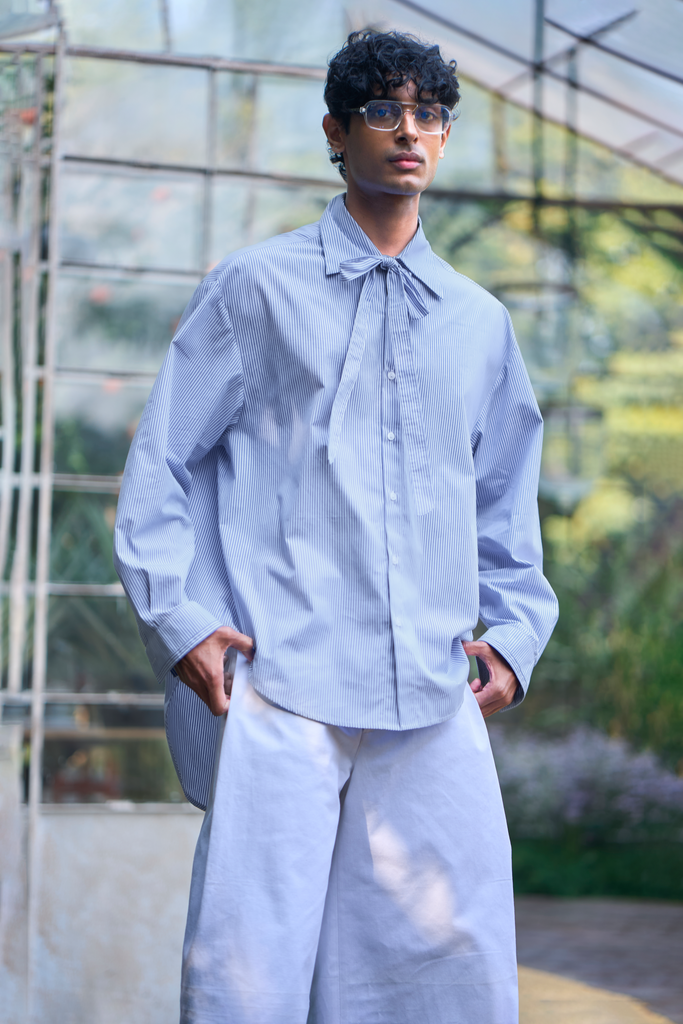 NECK TIE PINSTRIPE SHIRT dash and dot