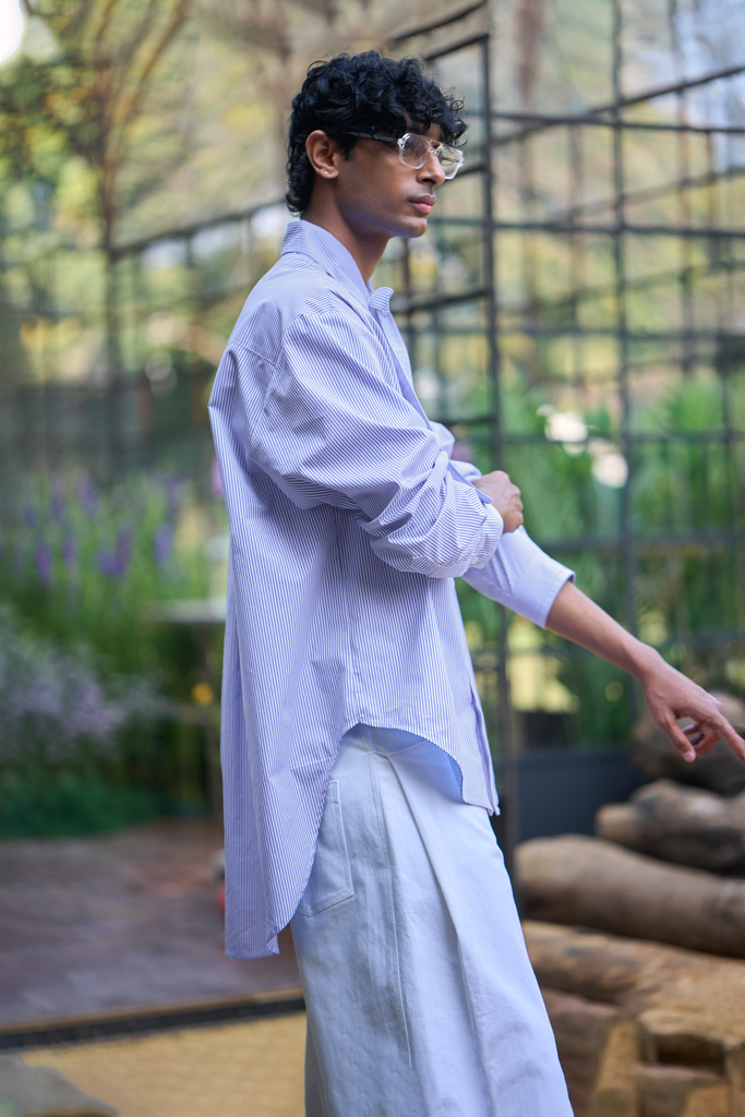 NECK TIE PINSTRIPE SHIRT dash and dot