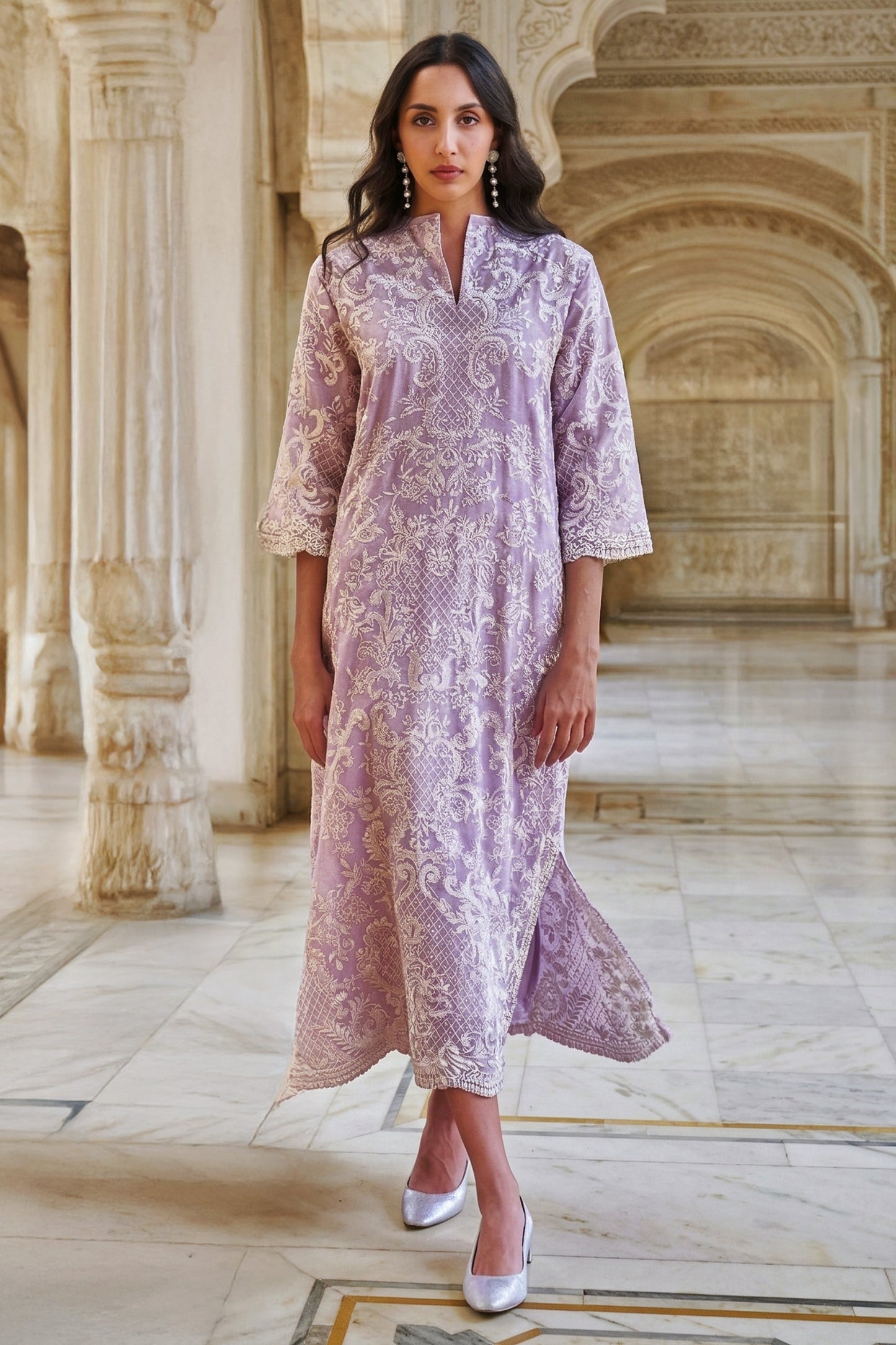 BAROQUE EMBROIDERED DRESS