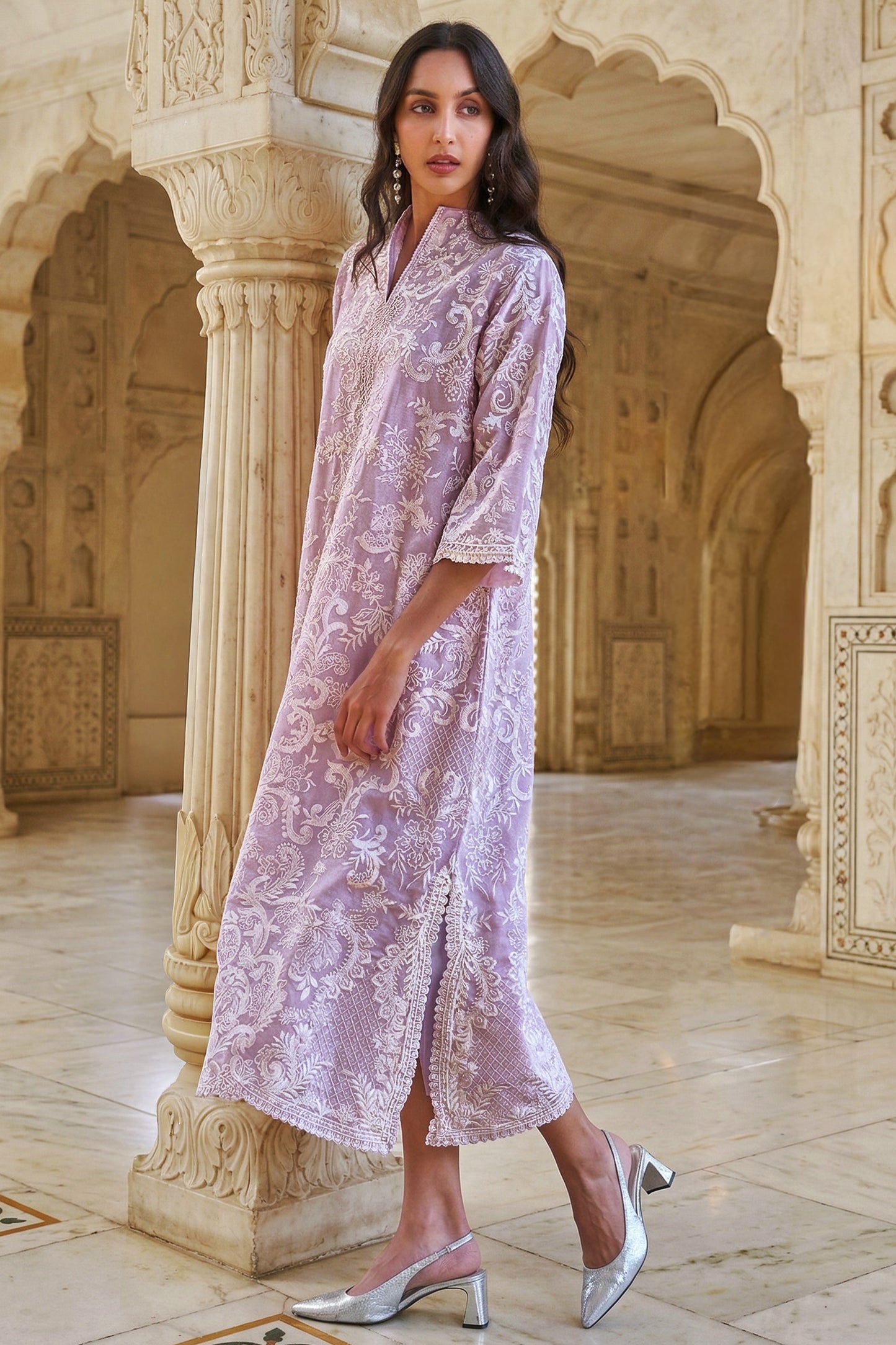 BAROQUE EMBROIDERED DRESS