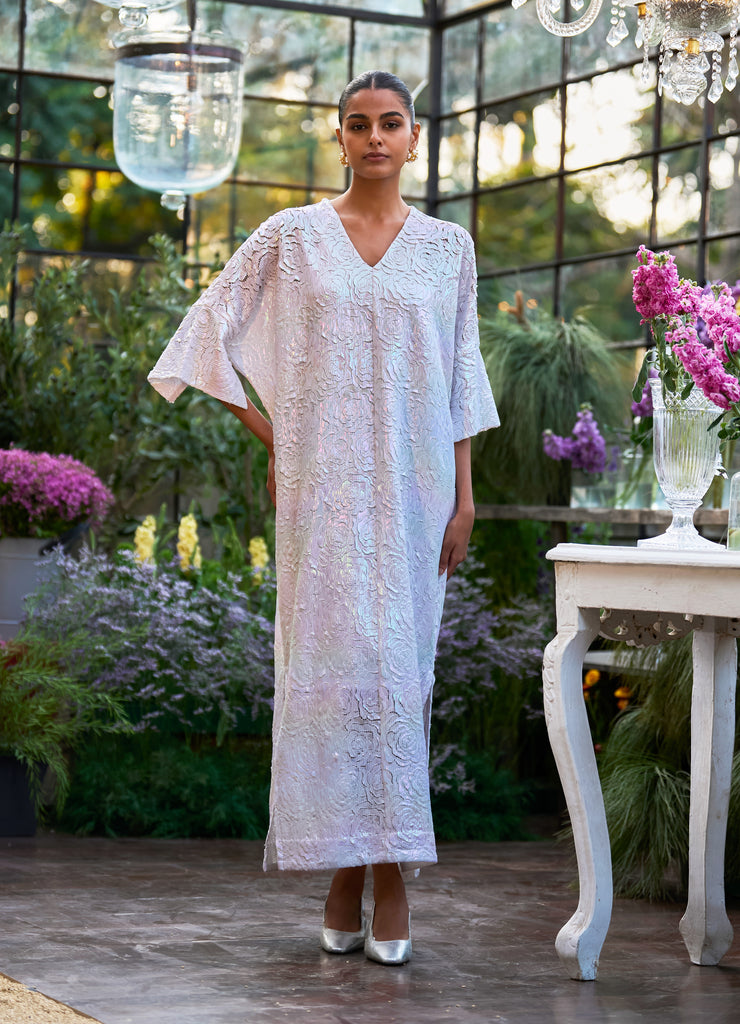 CUTWORK LAMÉ KAFTAN dash and dot