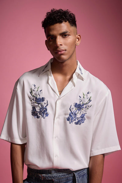 PLACEMENT EMBROIDERED SHIRT - dash and dot