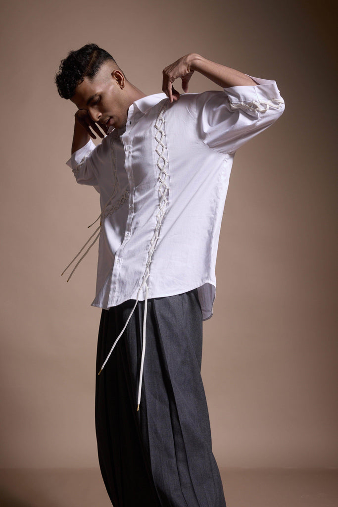 SHOELACE SHIRT - dash and dot dash and dot