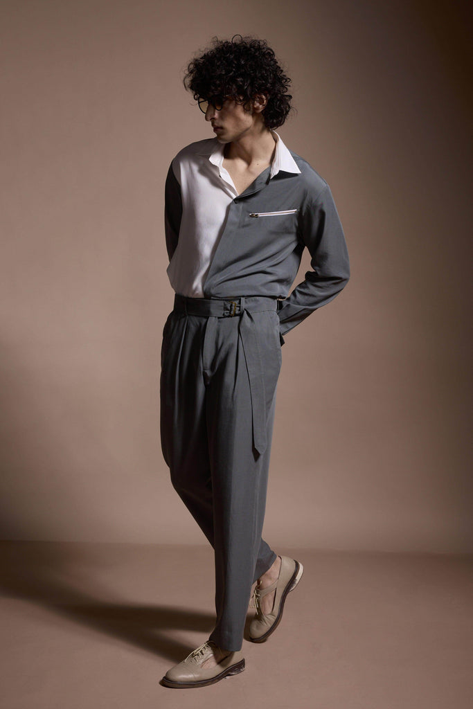 GREY/WHITE BLOCKED SET - dash and dot dash and dot