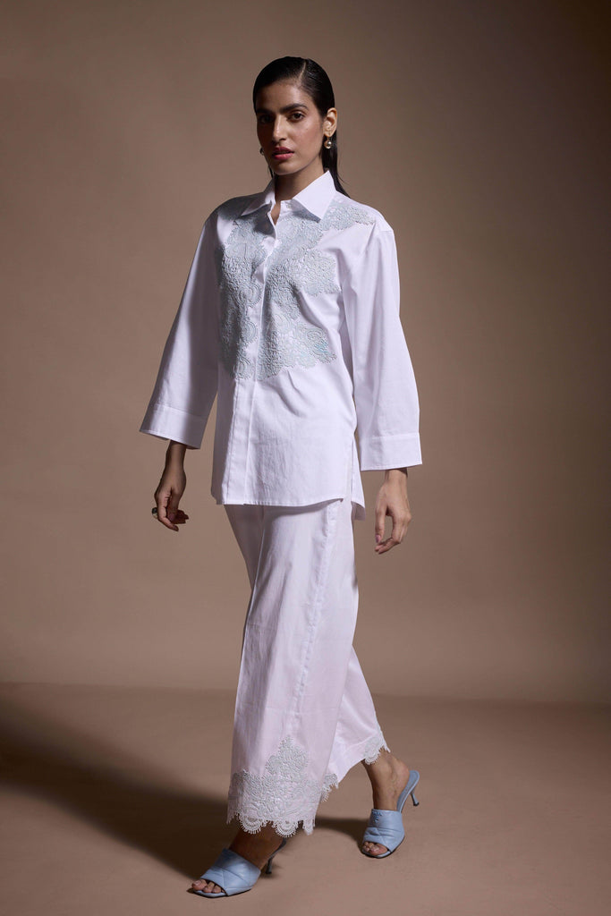 LACE HEM PANT - dash and dot dash and dot