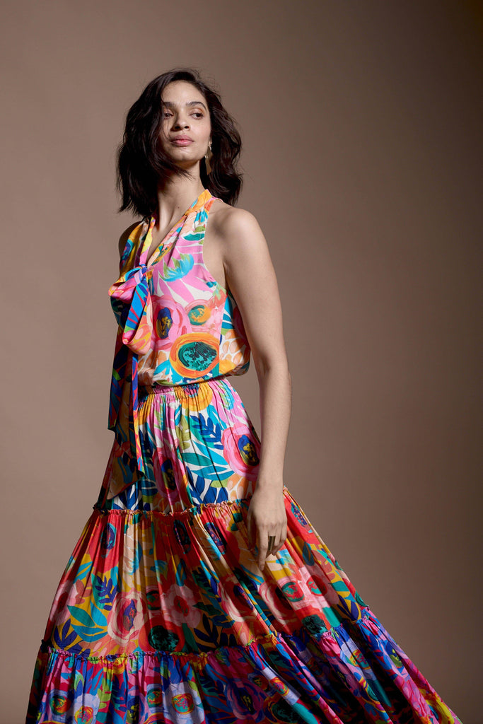 SLEEVELESS FLORAL TOP - dash and dot dash and dot