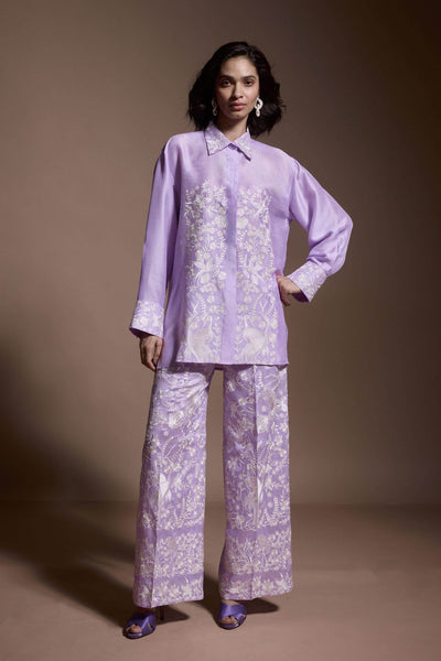 LAVENDER EMBROIDERED SET - dash and dot