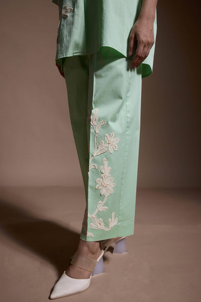 MOTIF EMBROIDERED PANT - dash and dot