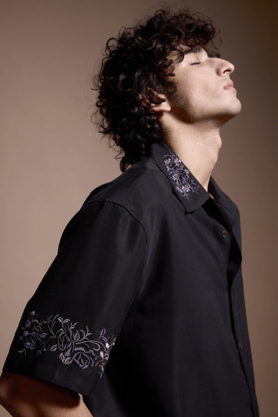 METALLIC EMBROIDERED SHIRT - dash and dot