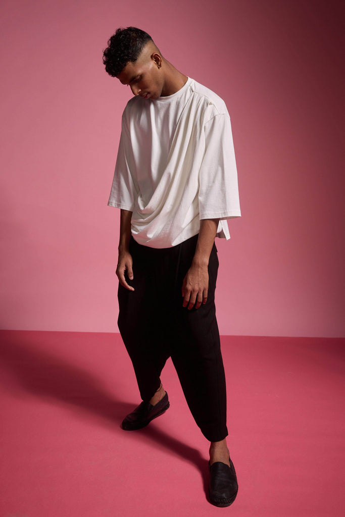 DRAPED TEE - dash and dot dash and dot