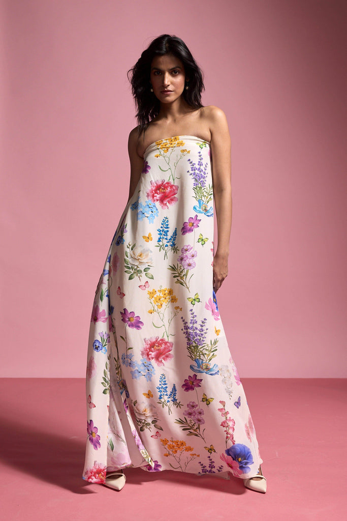 OFF SHOULDER FLORAL MAXI - dash and dot dash and dot