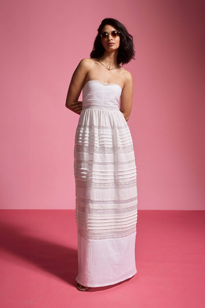 EMBROIDERED TUBE DRESS - dash and dot