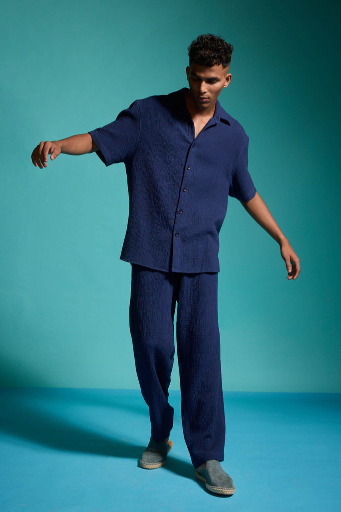 CRINKLE COTTON PANT SET - dash and dot dash and dot