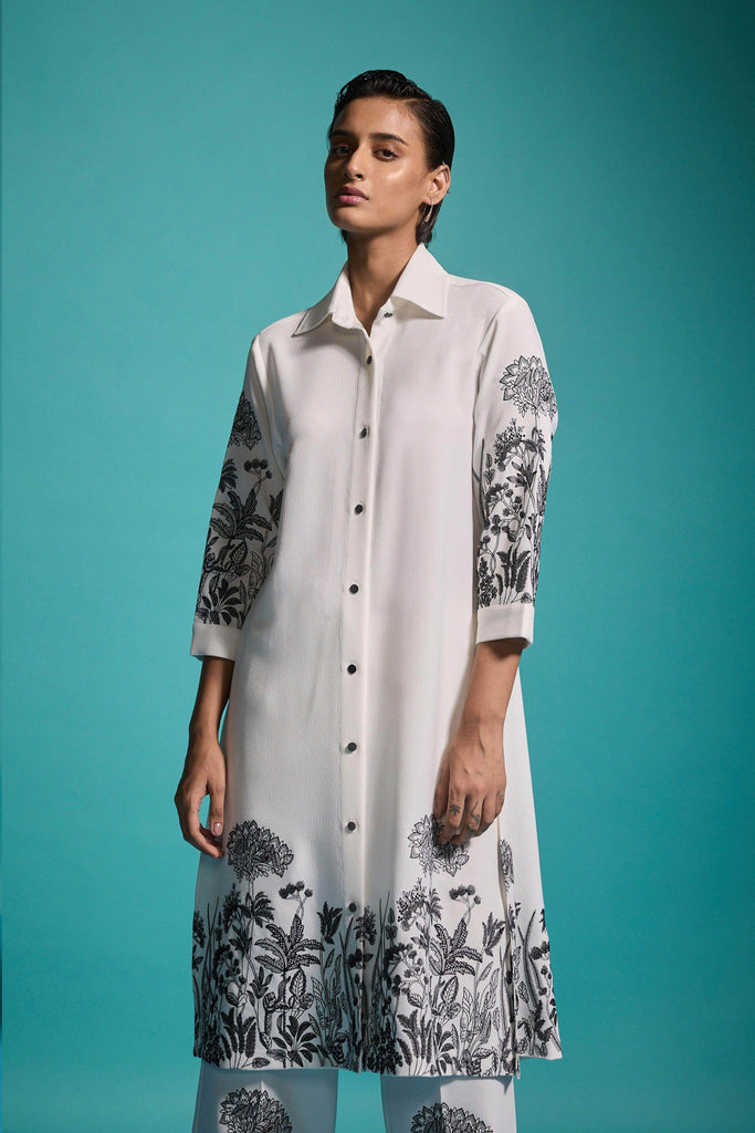 OUTLINE EMBROIDERED SHIRT - dash and dot dash and dot